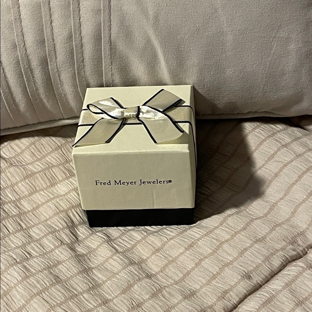 Fred Meyer Jewelers Gift Box with Ribbon-Boxes only-Ring Box Christmas Gift Box